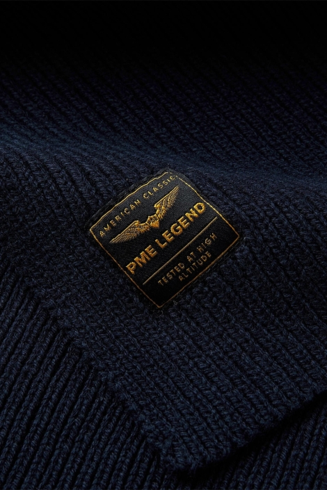PME legend blauwe heren sjaal | Close up