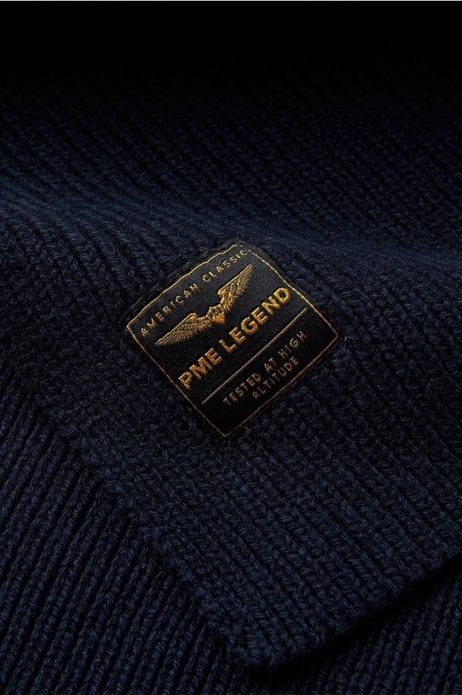 PME legend blauwe heren sjaal | Close up