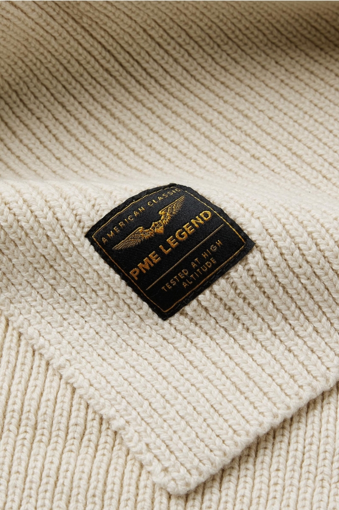 PME legend beige heren sjaal | Close up