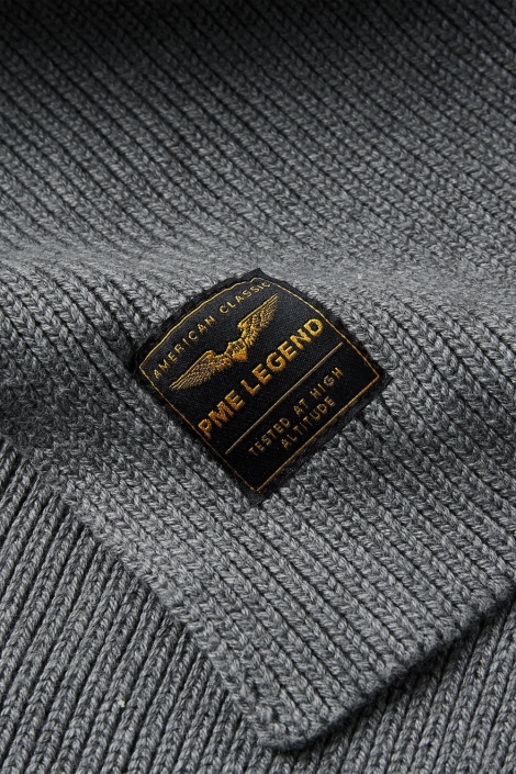 PME legend grijze heren sjaal | Close up