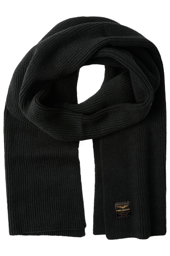 PME legend zwarte heren sjaal | Vooraanzicht
