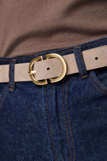 Pieces PCJUVA SUEDE JEANS BELT NOOS 17102275 GREIGE/W BRUSHED