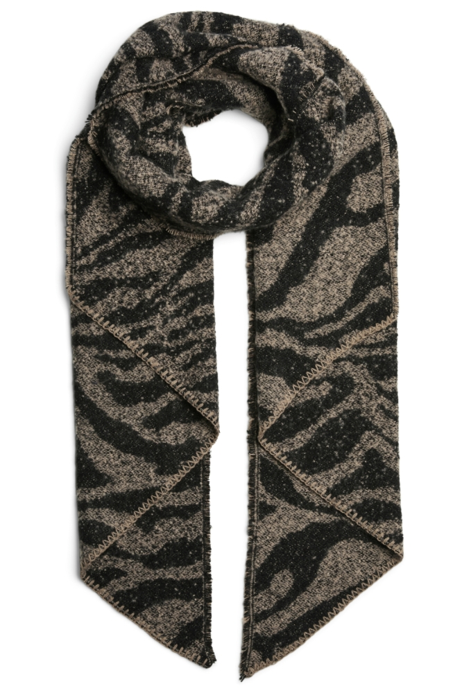 Pieces bruine dames sjaal | Vooraanzicht