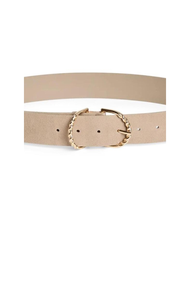 Pieces beige dames riem | Close up