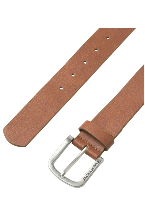 Jack & Jones cognac heren riem | Close up