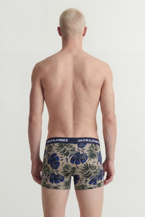 Jack & Jones groene heren ondergoed | Model achteraanzicht