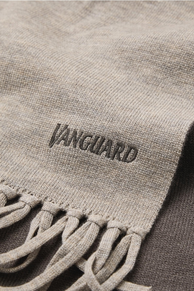 Vanguard beige heren sjaal | Close up