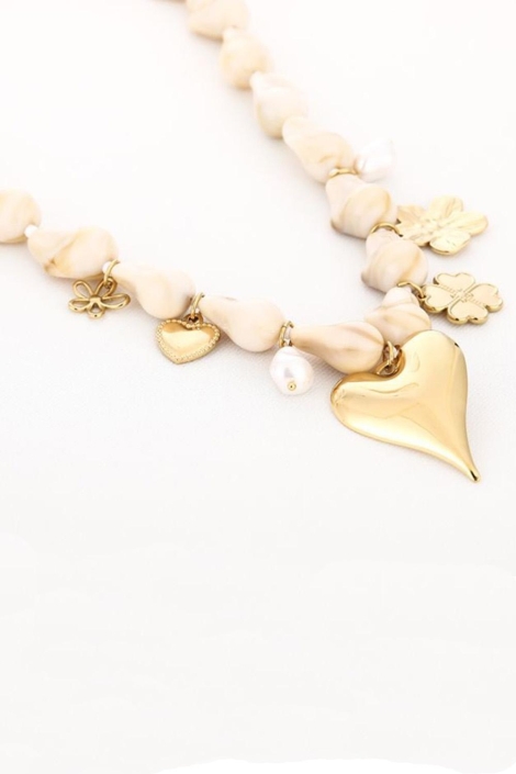 Touch beige dames sieraad | Zijaanzicht