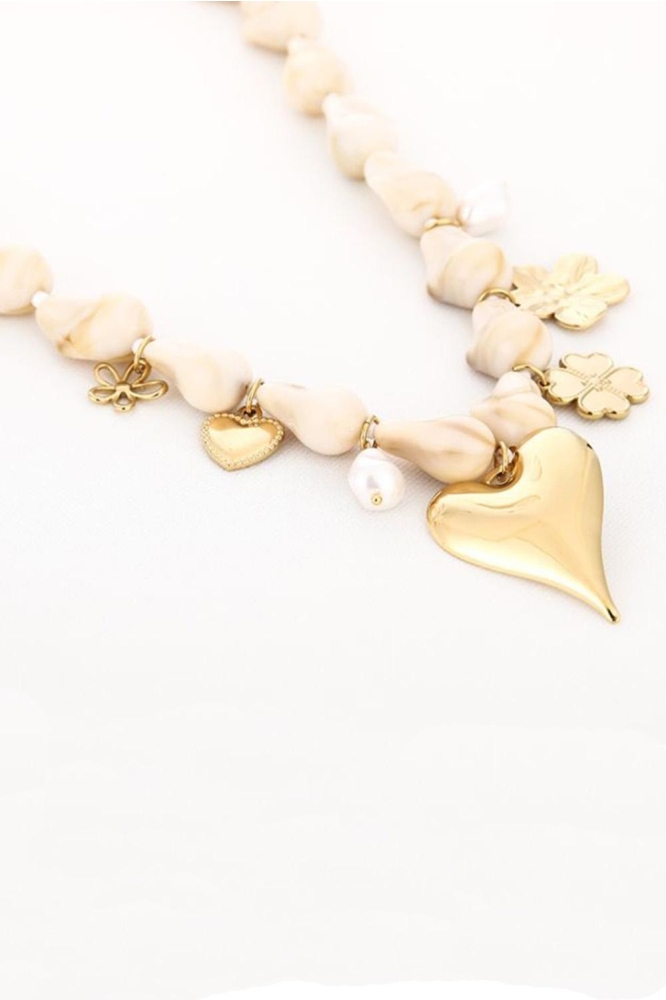 Touch beige dames sieraad | Zijaanzicht