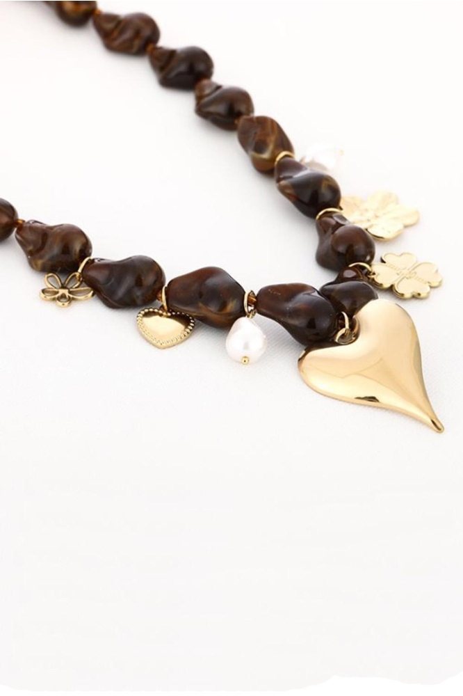 Touch bruine dames sieraad | Zijaanzicht