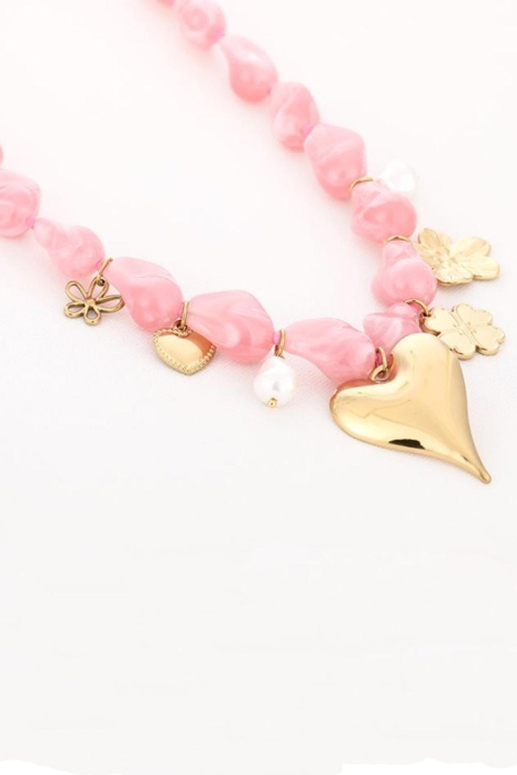 Touch roze dames sieraad | Zijaanzicht