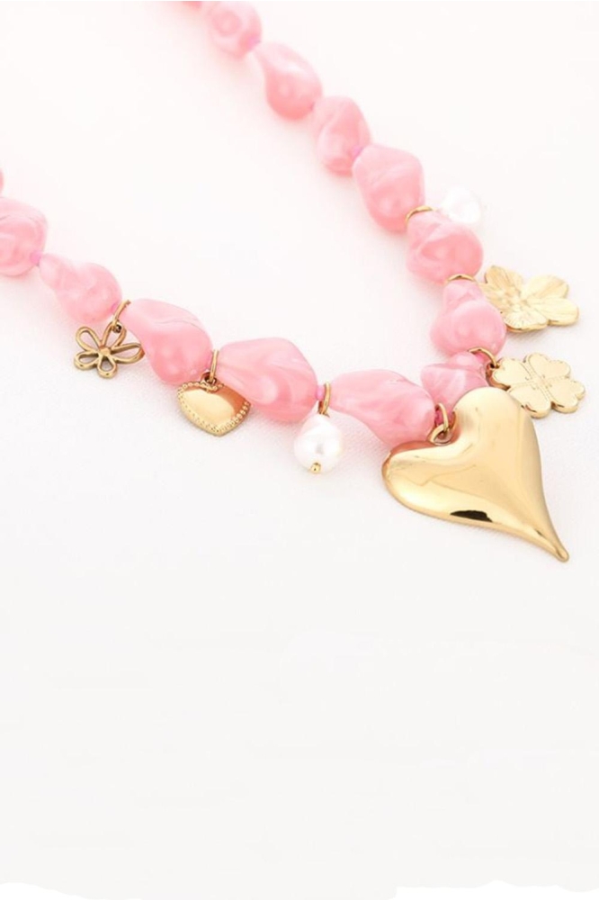 Touch roze dames sieraad | Zijaanzicht