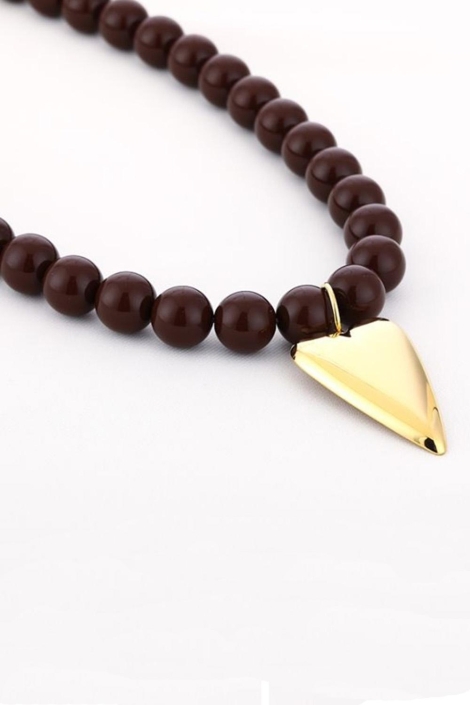 Touch bruine dames sieraad | Close up