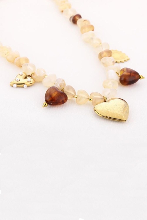 Touch beige dames sieraad | Zijaanzicht