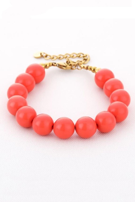 Touch oranje dames sieraad | Zijaanzicht