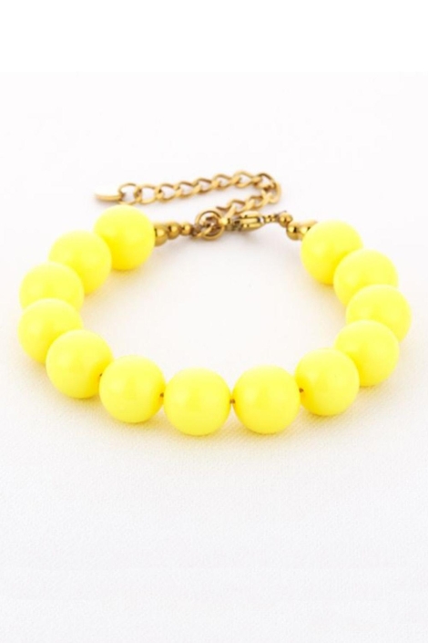 Touch gele dames sieraad | Zijaanzicht