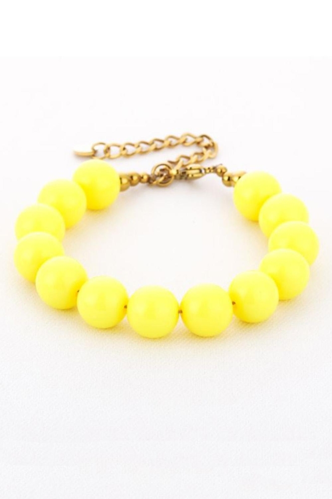 Touch gele dames sieraad | Zijaanzicht