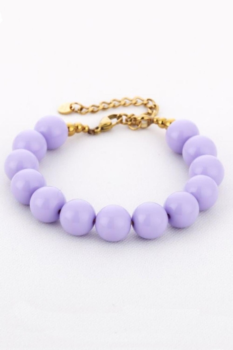 Touch paarse dames sieraad | Zijaanzicht