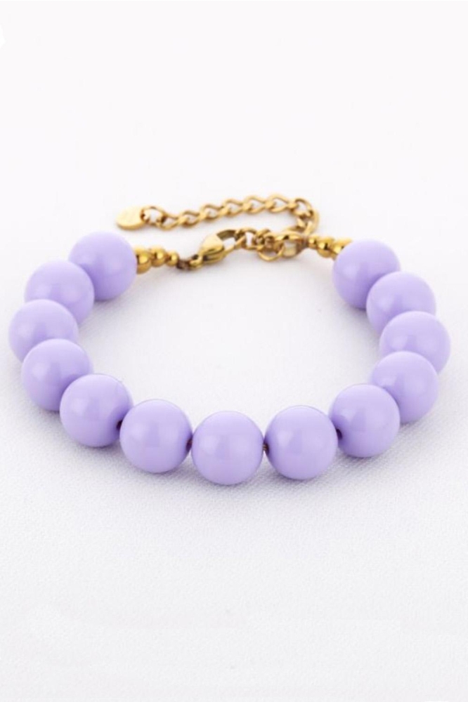 Touch paarse dames sieraad | Zijaanzicht