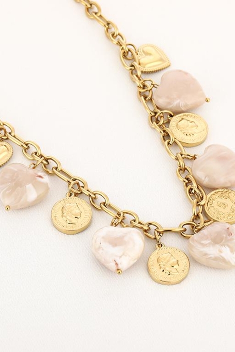 Touch beige dames sieraad | Zijaanzicht