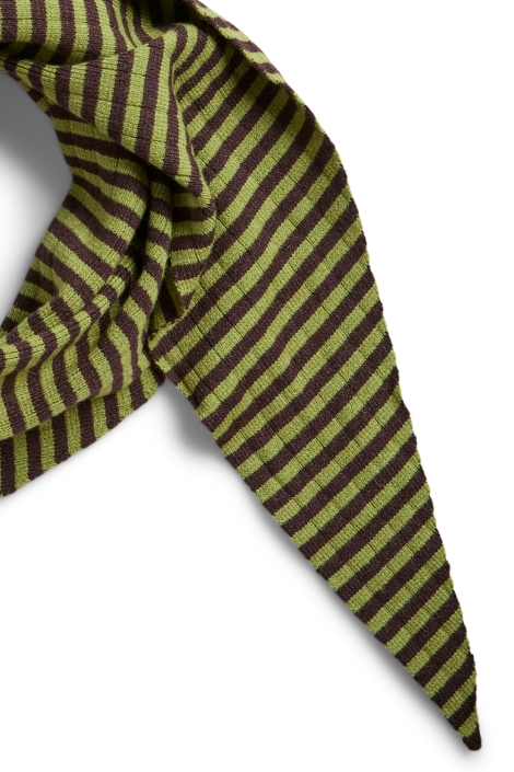 Pieces groene dames sjaal | Close up
