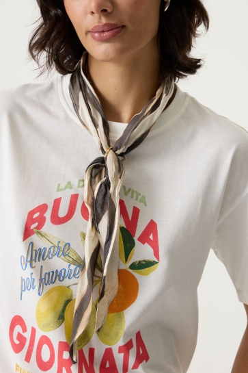 Garcia Accessoire SJAAL MET PRINT Q260131 2082 Turtledove