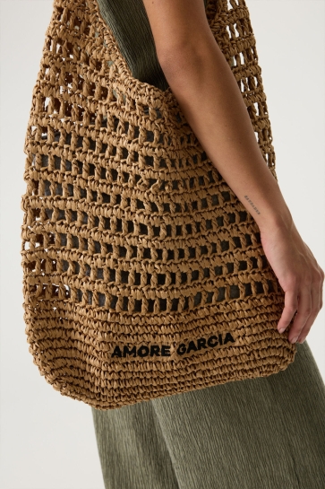Garcia Tas STRAND TAS Q260130 4051 Raffia Brown