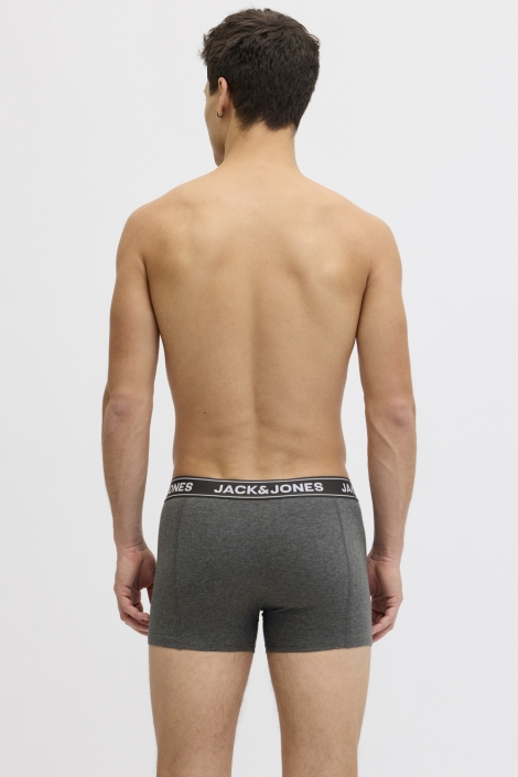 Jack & Jones grijze heren ondergoed | Model achteraanzicht