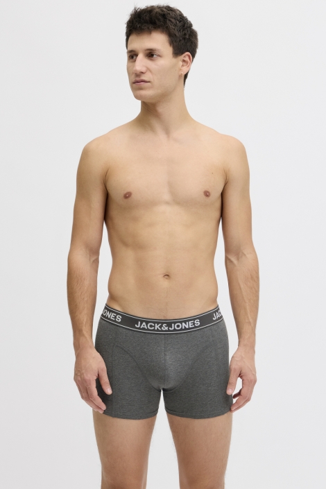 Jack & Jones grijze heren ondergoed | Model vooraanzicht
