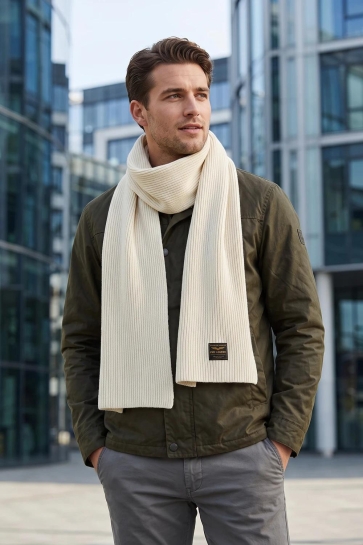 PME legend Accessoire SJAAL VAN EEN KATOENBLEND MET LABEL PAC2610900 7013