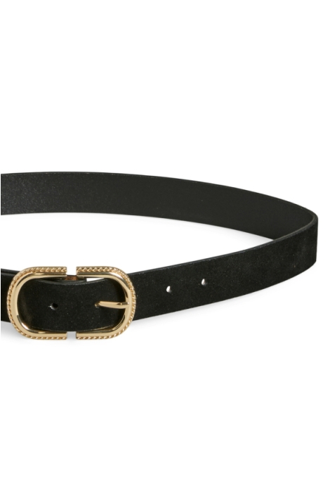 Pieces zwarte dames riem | Close up