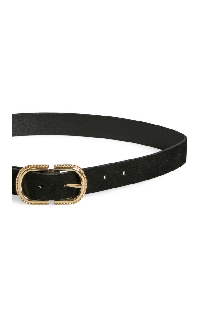 Pieces zwarte dames riem | Close up