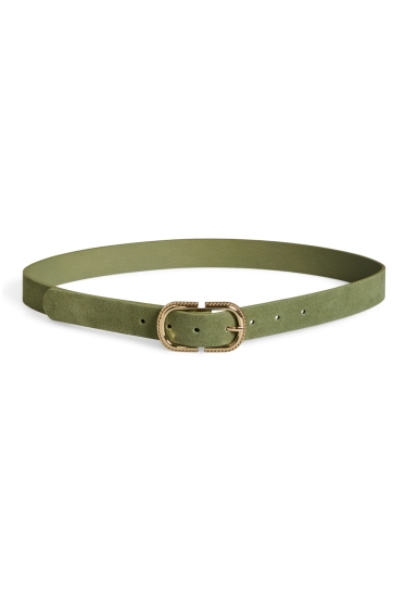 Pieces pcjosefina suede jeans belt kca Groen