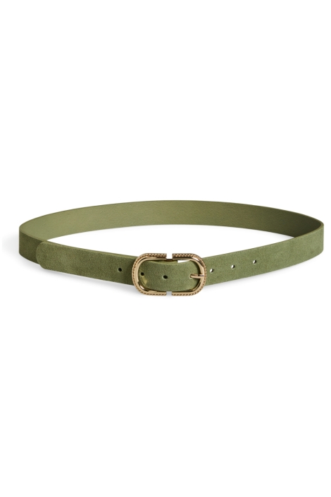 Pieces groene dames riem | Vooraanzicht