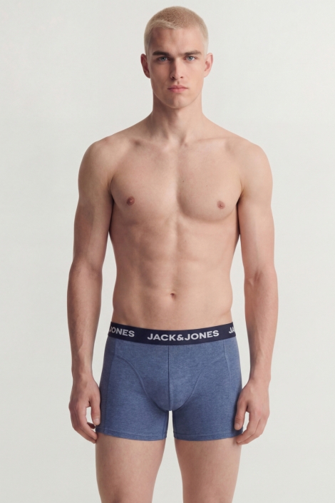 Jack & Jones blauwe heren ondergoed | Model vooraanzicht