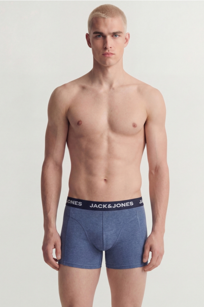 Jack & Jones blauwe heren ondergoed | Model vooraanzicht