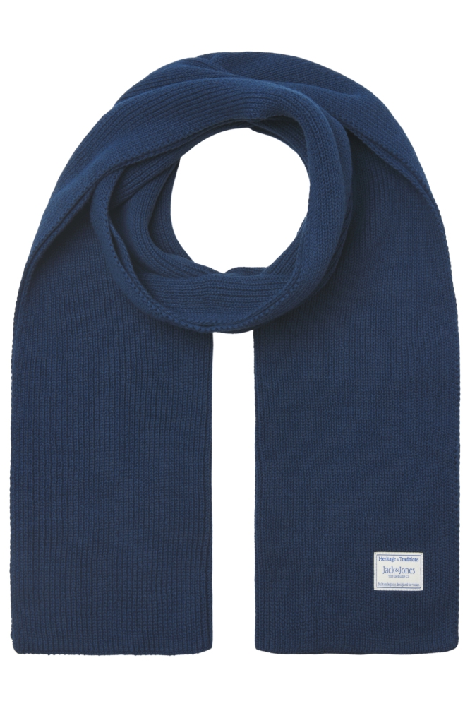 Jack & Jones blauwe heren sjaal | Vooraanzicht
