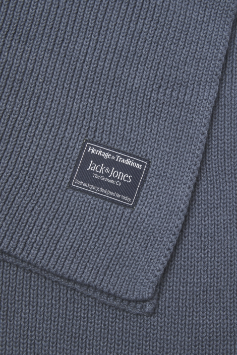 Jack & Jones blauwe heren sjaal | Close up