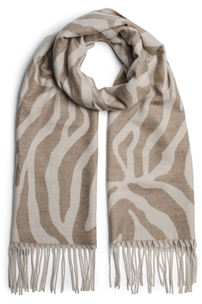 Pieces beige dames sjaal | Vooraanzicht