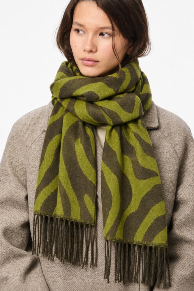 Pieces groene dames sjaal | Model