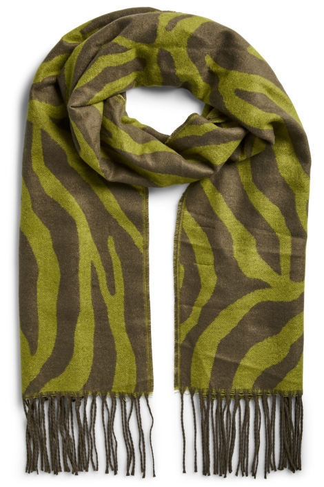 Pieces groene dames sjaal | Vooraanzicht