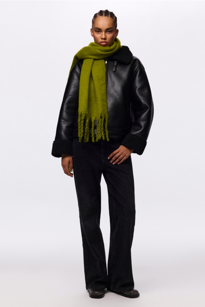 Pieces groene dames sjaal | Model
