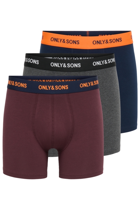 Only & Sons blauwe heren ondergoed | Vooraanzicht