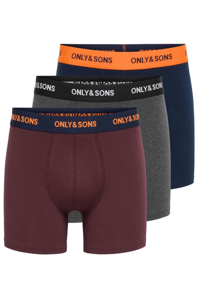 Only & Sons blauwe heren ondergoed | Vooraanzicht