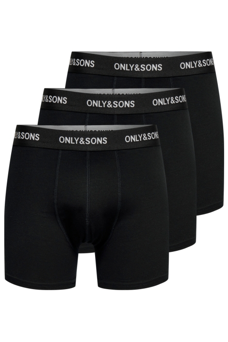 Only & Sons zwarte heren ondergoed | Vooraanzicht