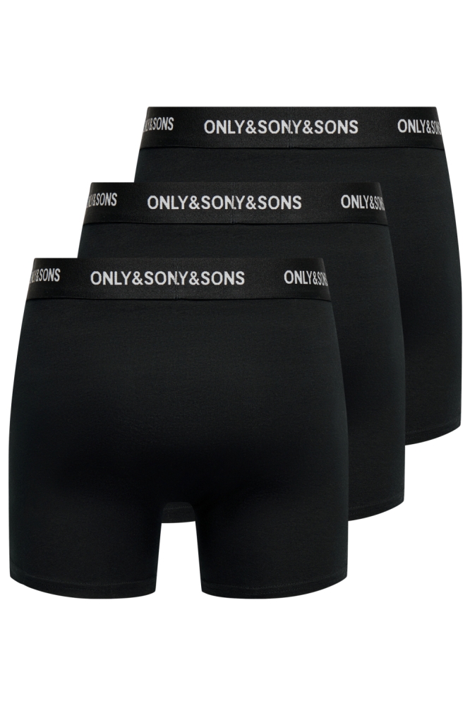 Only & Sons zwarte heren ondergoed | Achteraanzicht