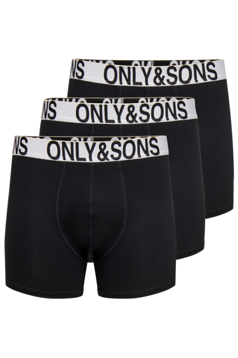 Only & Sons zwarte heren ondergoed | Vooraanzicht