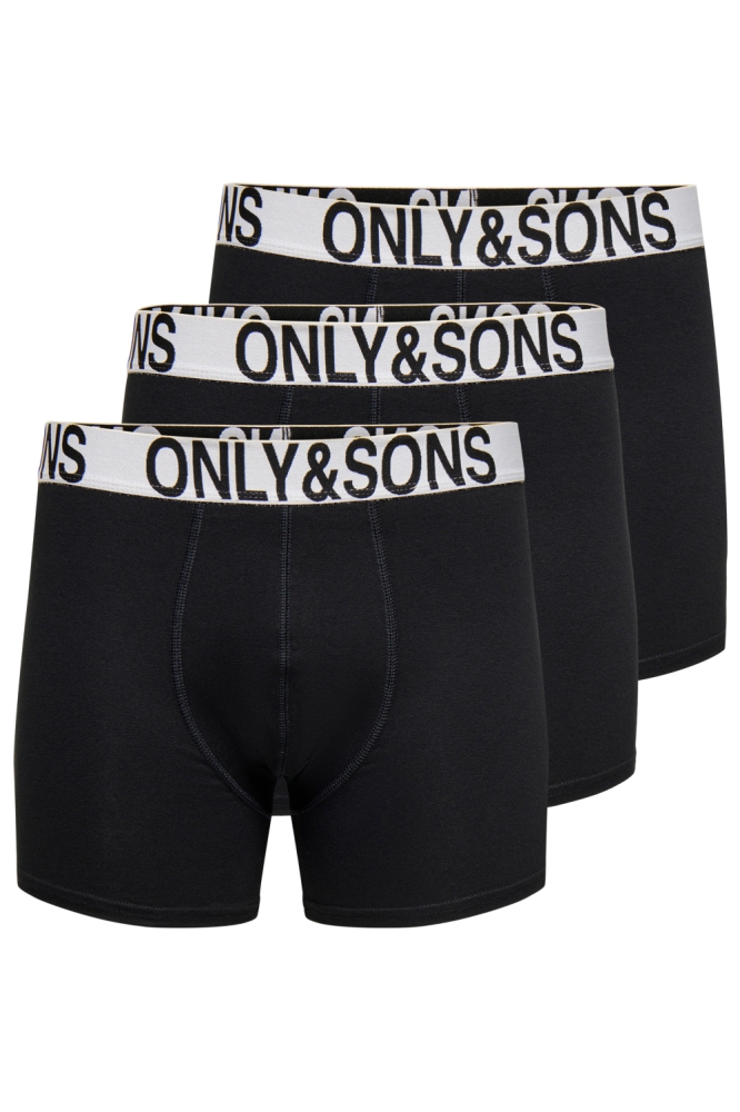 Only & Sons zwarte heren ondergoed | Vooraanzicht