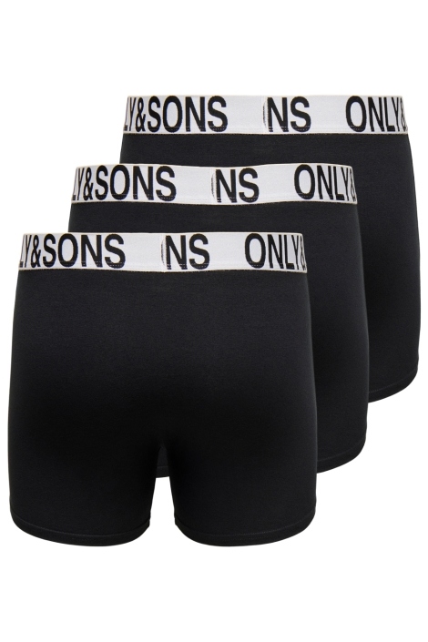 Only & Sons zwarte heren ondergoed | Achteraanzicht
