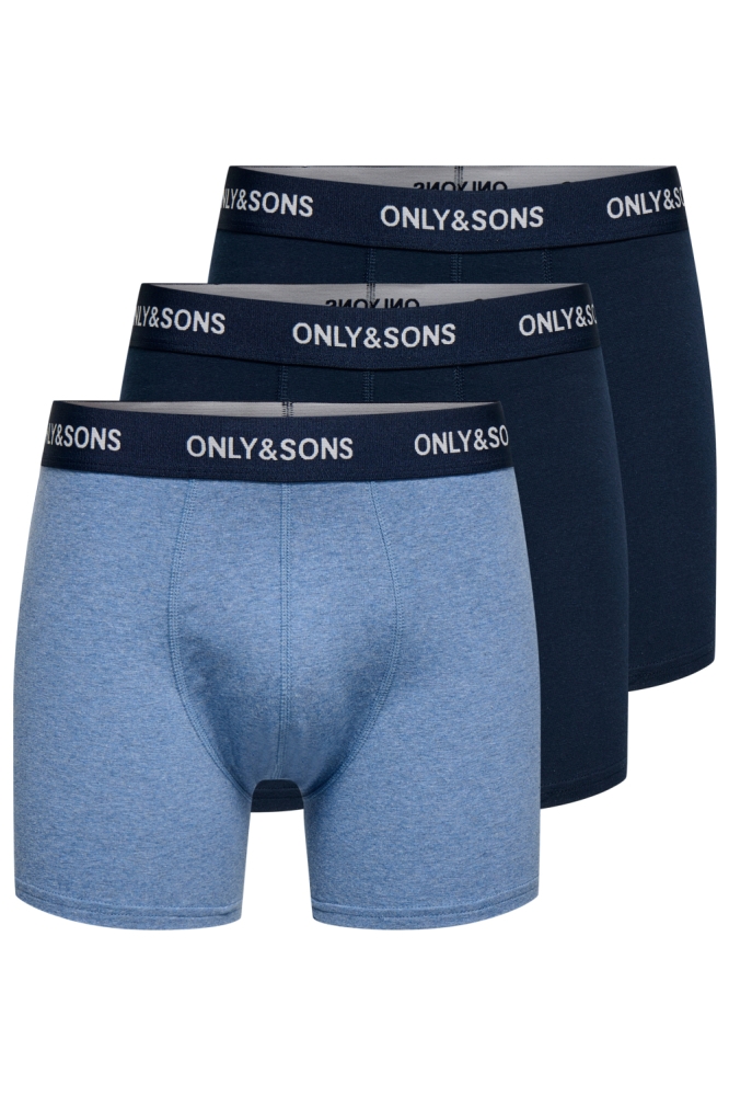 Only & Sons blauwe heren ondergoed | Vooraanzicht